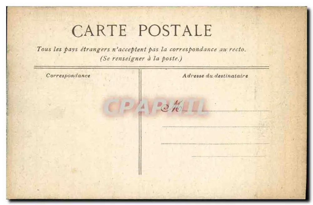 Saint-Cloud — O Bassin da Grande Gerbe — editor desconhecido, n°10 - Verso
