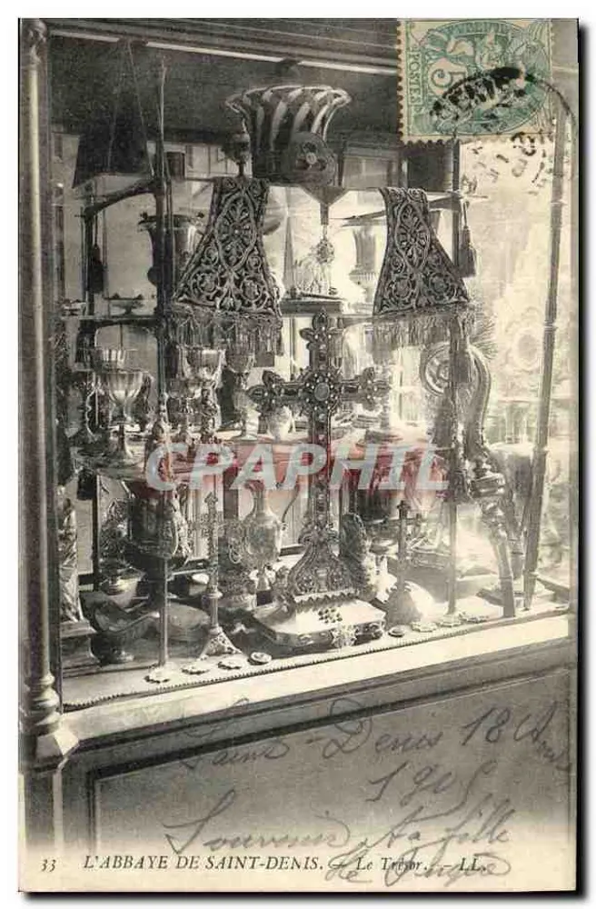 ABBADEIA DE SAINT-DENIS — O Tesouro — editor L. L. n°33 - Frente