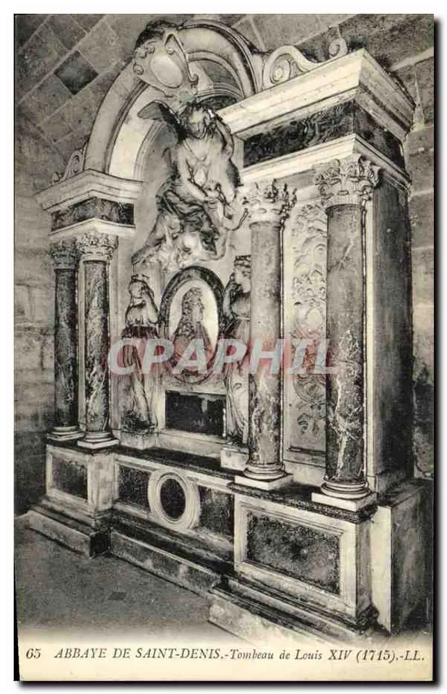 Abbaye de Saint-Denis — Grabmal von Ludwig XIV (1715) — L.L. n°65 - Vorderseite