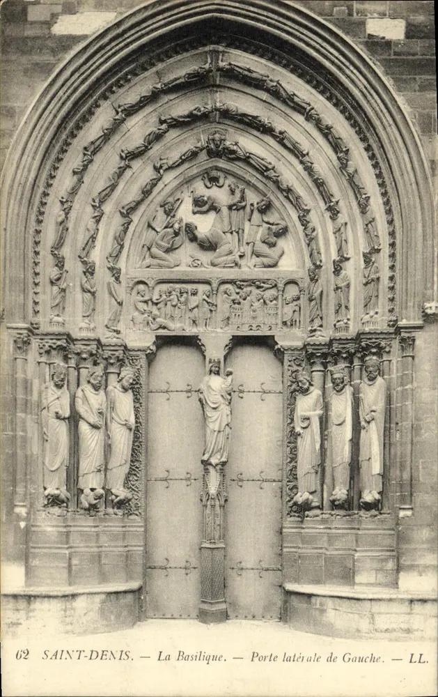 Saint-Denis — A Basílica — Porta lateral esquerda — LL. — n°62 - Frente