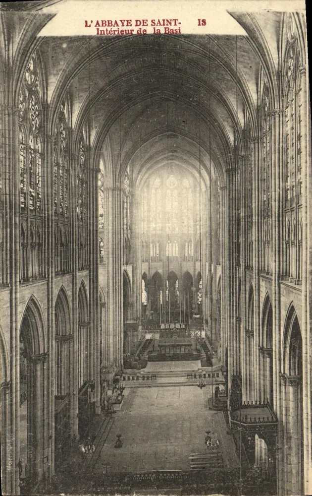 A ABBADIA DE SAINT-BASILE — Interior — editor desconhecido, n° 18 - Frente