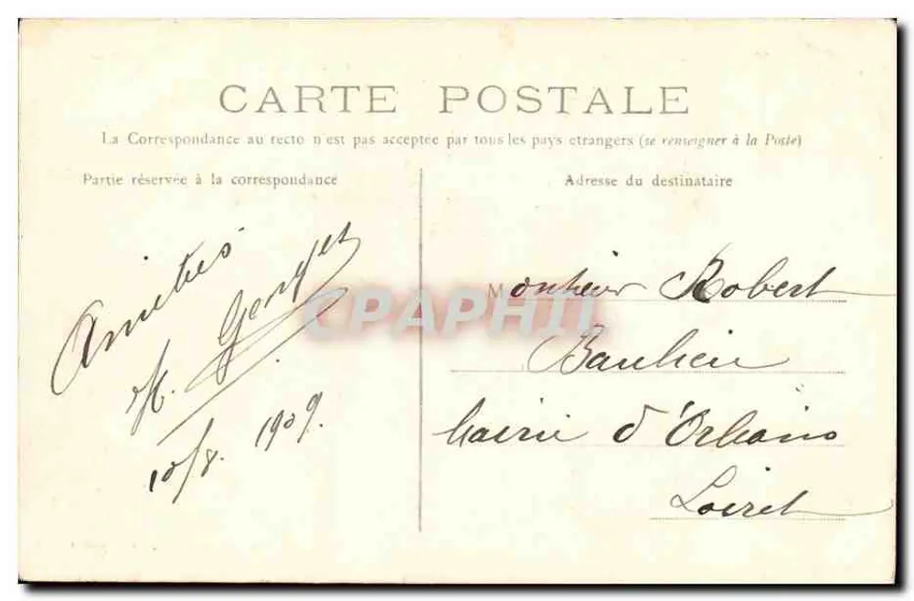 Saint-Denis — A Prefeitura — Edição Nova, Ch. Puisais - Verso
