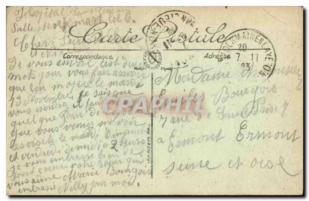 Saint-Germain-en-Laye — O Jardim Inglês — LL. — N° 50 - Verso