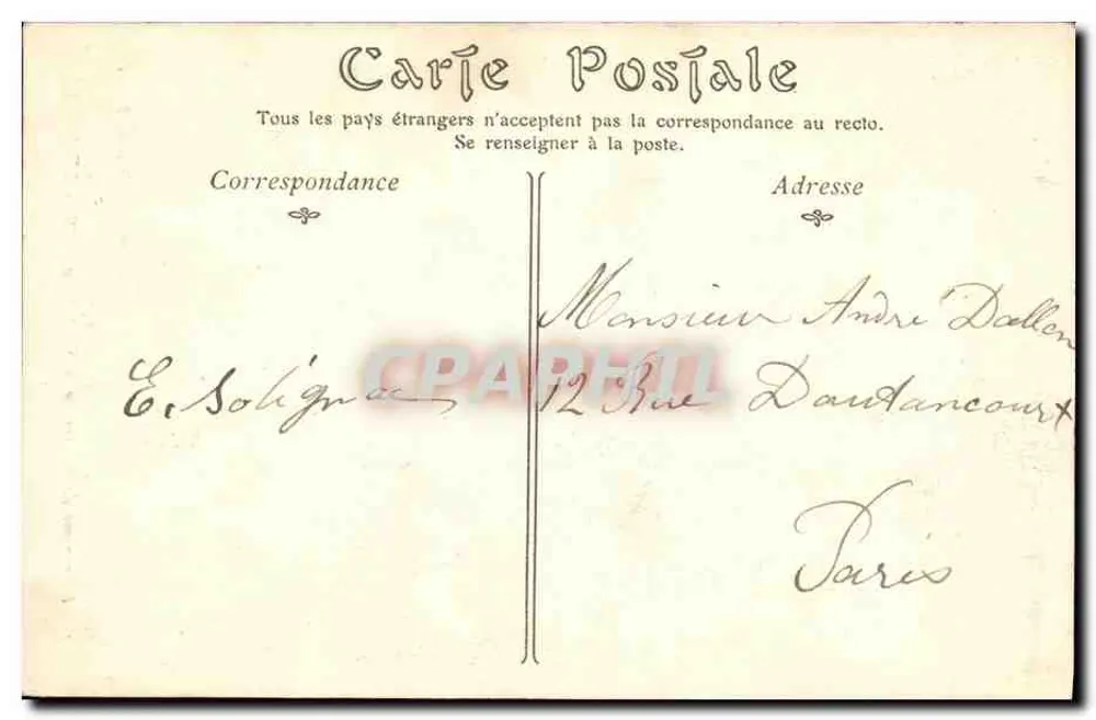 Der Aufzug der Terrasse von Saint-Germain-en-Laye — untere Station Pecq — ND. Fot. - Rückseite
