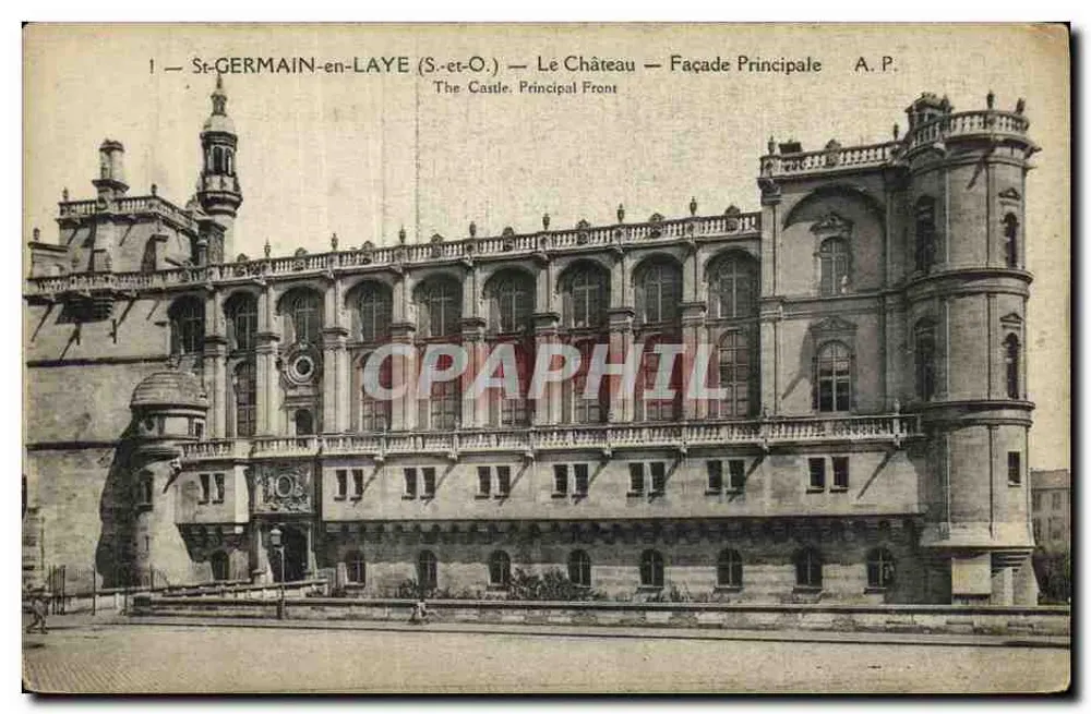 St-GERMAIN-en-LAYE (S.-et-O.) — O Castelo — Facha Principal — A.P. - Frente
