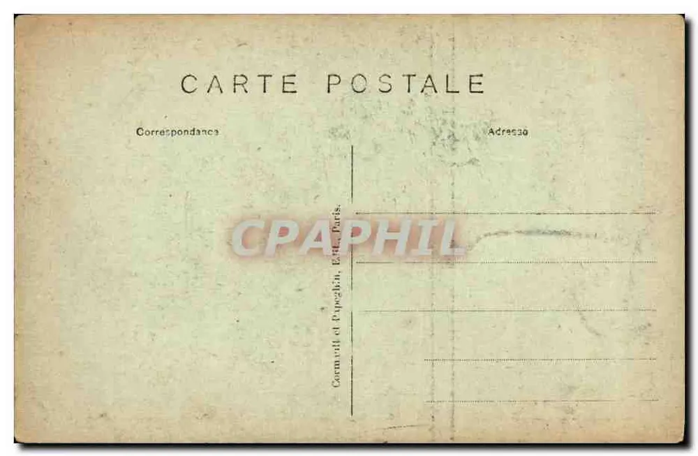 St-GERMAIN-en-LAYE (S.-et-O.) — O Castelo — Facha Principal — A.P. - Verso
