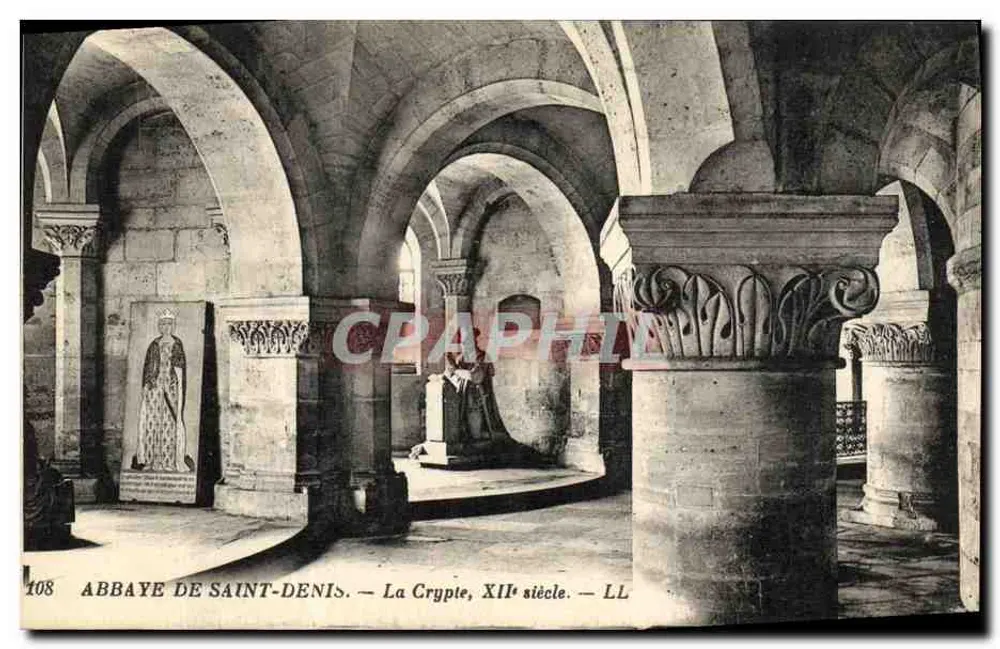 Abbaye de Saint-Denis — A Cripta, Século XII — LL - Frente
