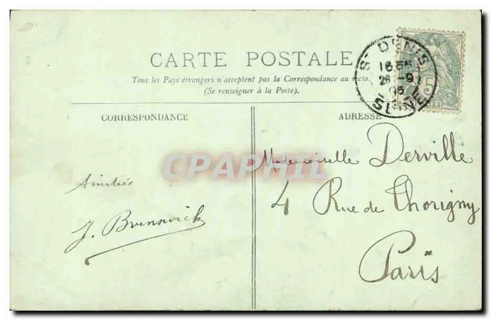 Saint-Denis — A Abadia — LL. — n°50 - Verso