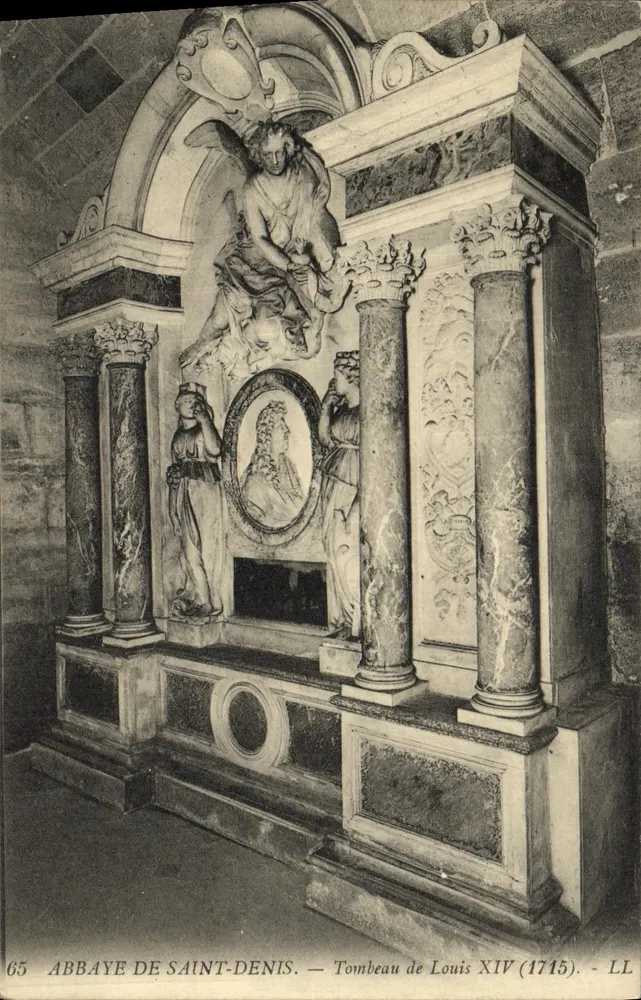 Abtei Saint-Denis — Grabmal von Ludwig XIV (1715) — LL - Vorderseite