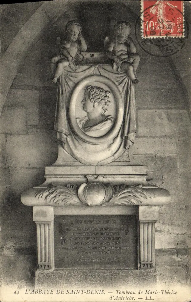 Das Kloster Saint-Denis — Grab Marie-Thérèse von Österreich — LL. - Vorderseite