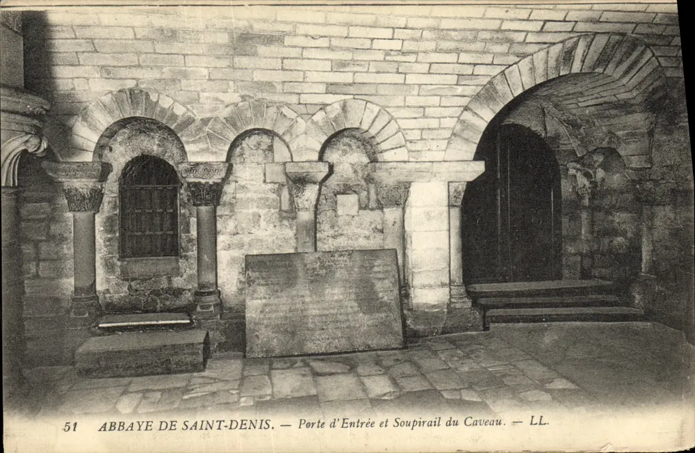 Abtei Saint-Denis — Eingangstür und Gewölbelichtung — LL. — n° 51 - Vorderseite