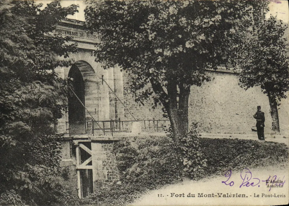 Befestigung Mont-Valérien — Le Pont-Levis — E. Abeille, Asnières - Vorderseite