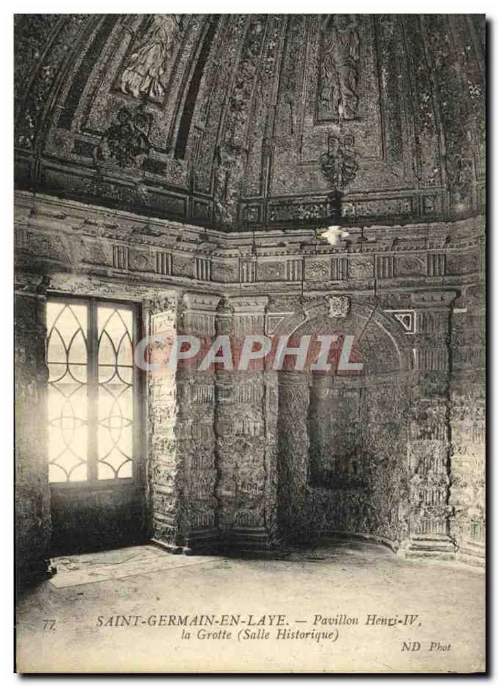 Saint-Germain-en-Laye — Pavillon Henri-IV, die Höhle (Historische Halle) — ND Phot - Vorderseite
