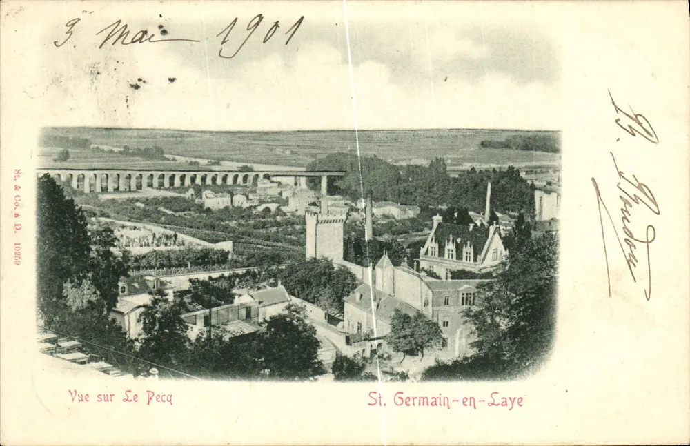 Vue sobre Le Pecq — St. Germain-en-Laye — St. & Co. n° 10250 - Frente