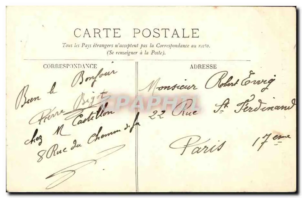 DIE ABBAYE DE SAINT-DENIS — Die Krypta — Die Stadt Paris — LL. — Nr. 39 - Rückseite