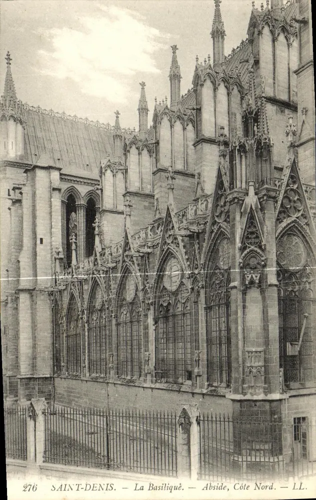 Saint-Denis — A Basílica — Abside, Lado Norte — LL. — n° 276 - Frente