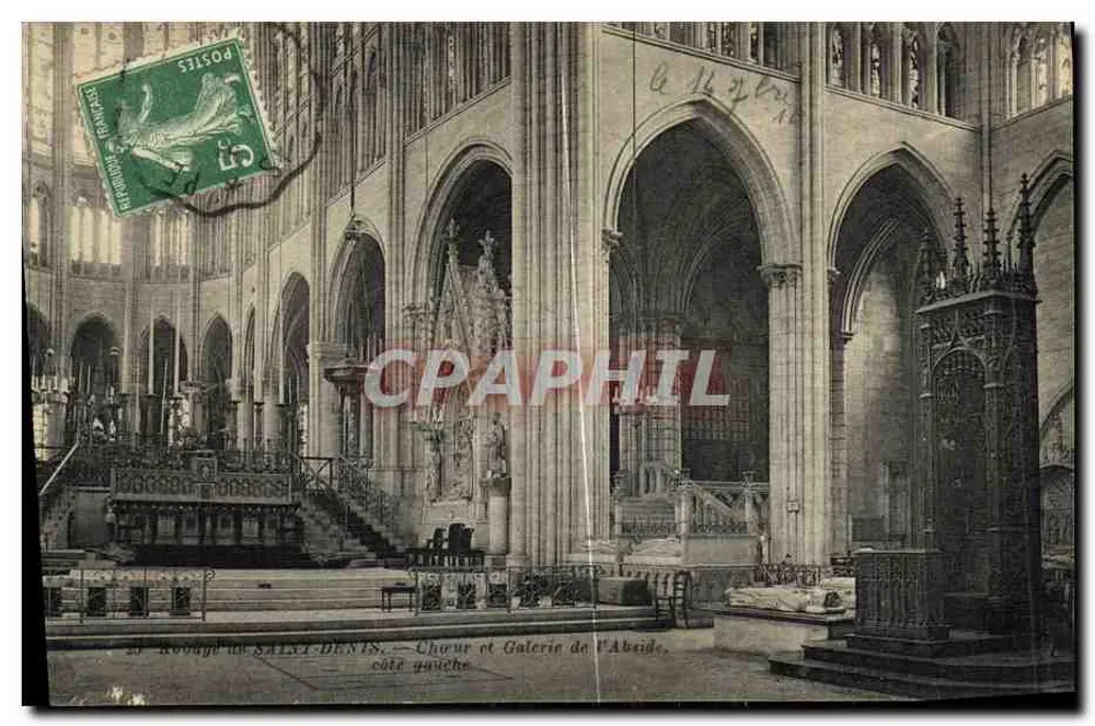 Abtei Saint-Denis — Chor und Apsidengalerie, linke Seite - Vorderseite