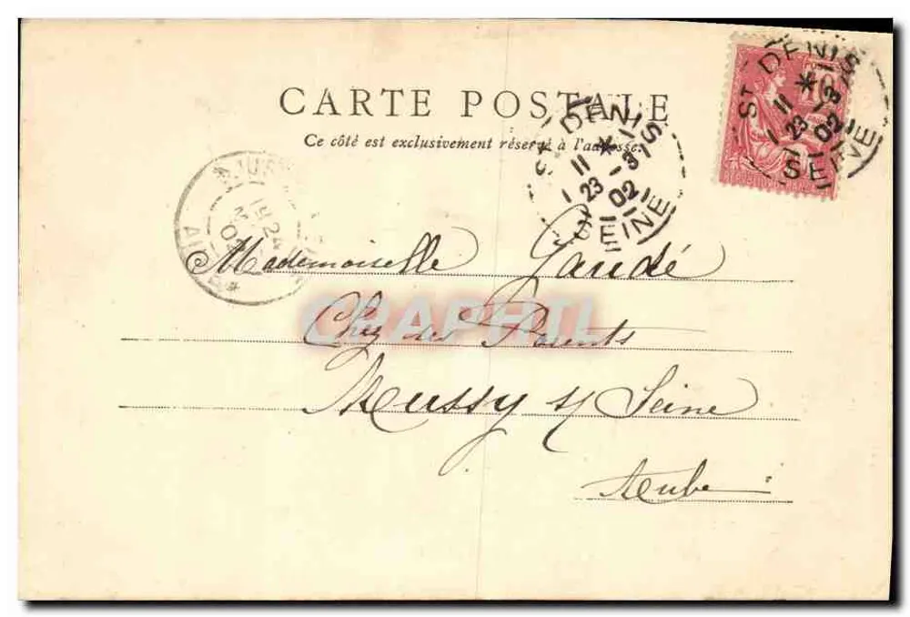 Sedan — Place de la Mairie — F. Poudébat, 37, rue Faidherbe, Paris - Verso