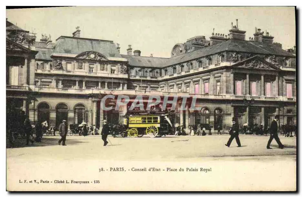 Paris - Conseil d'État - Place du Palais Royal — L. F. et V., Paris - Cliché L. Fourquaux - 135 - Vorderseite
