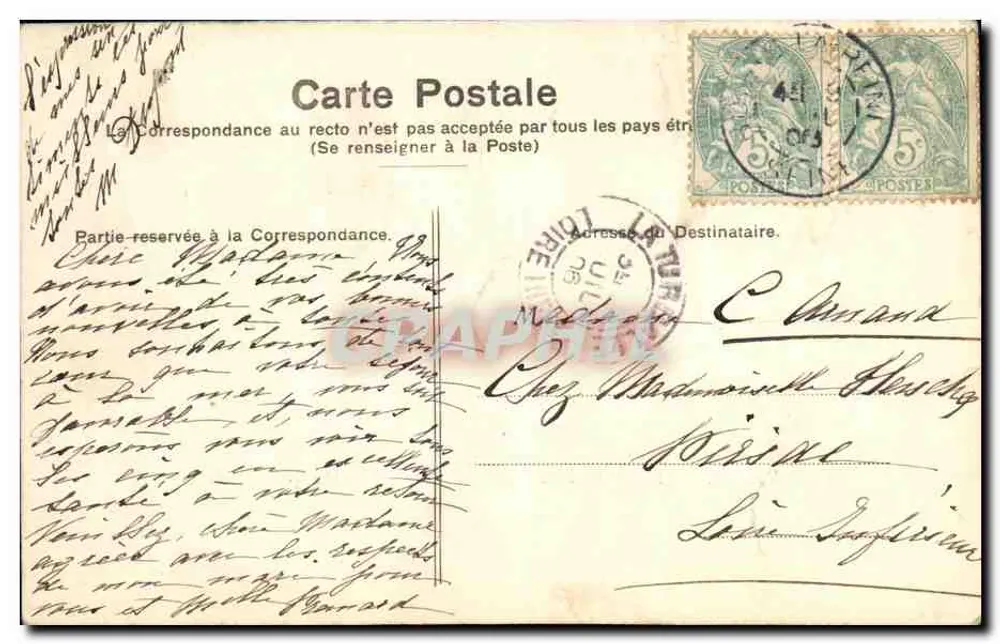 Paris — Bois de Boulogne — La porte Dauphine — G. B. - Rückseite