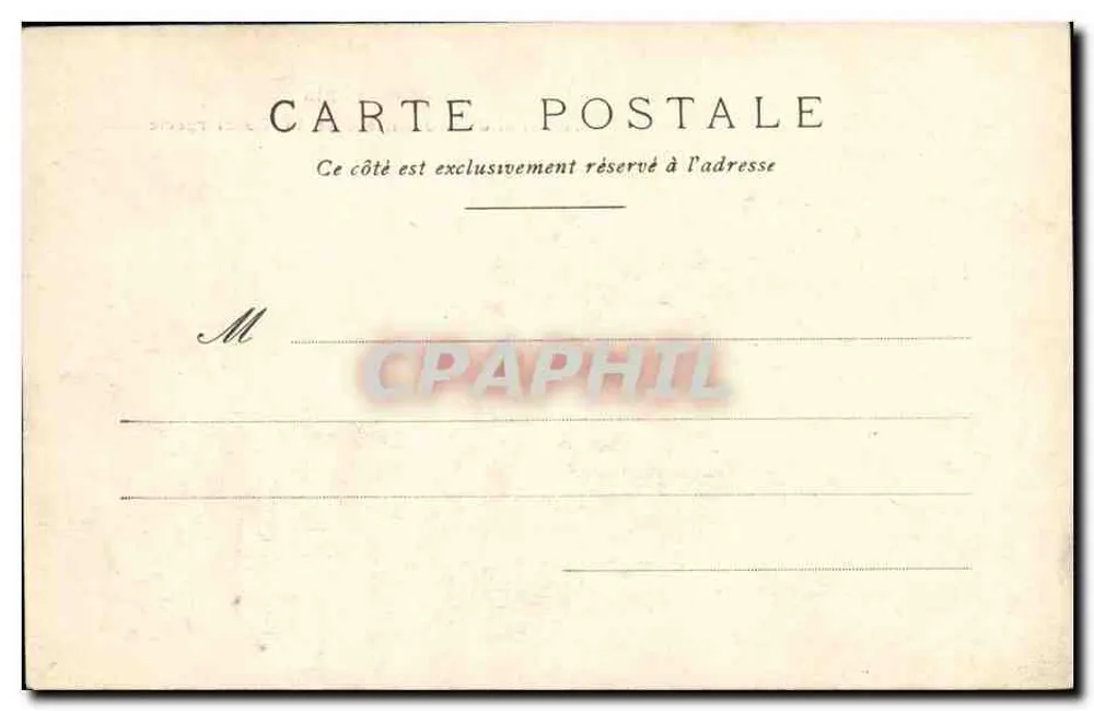 Paris — Tribunal do Comércio e a Conciergerie — editor não identificado, n° 276 - Verso