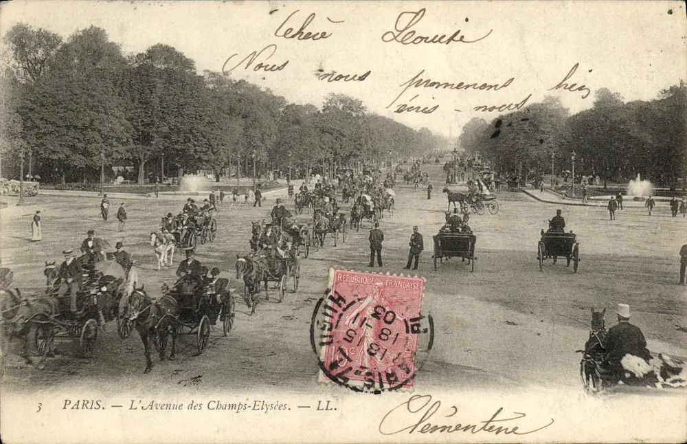 PARIS — A Avenida dos Campos Elísios — LL. - Frente