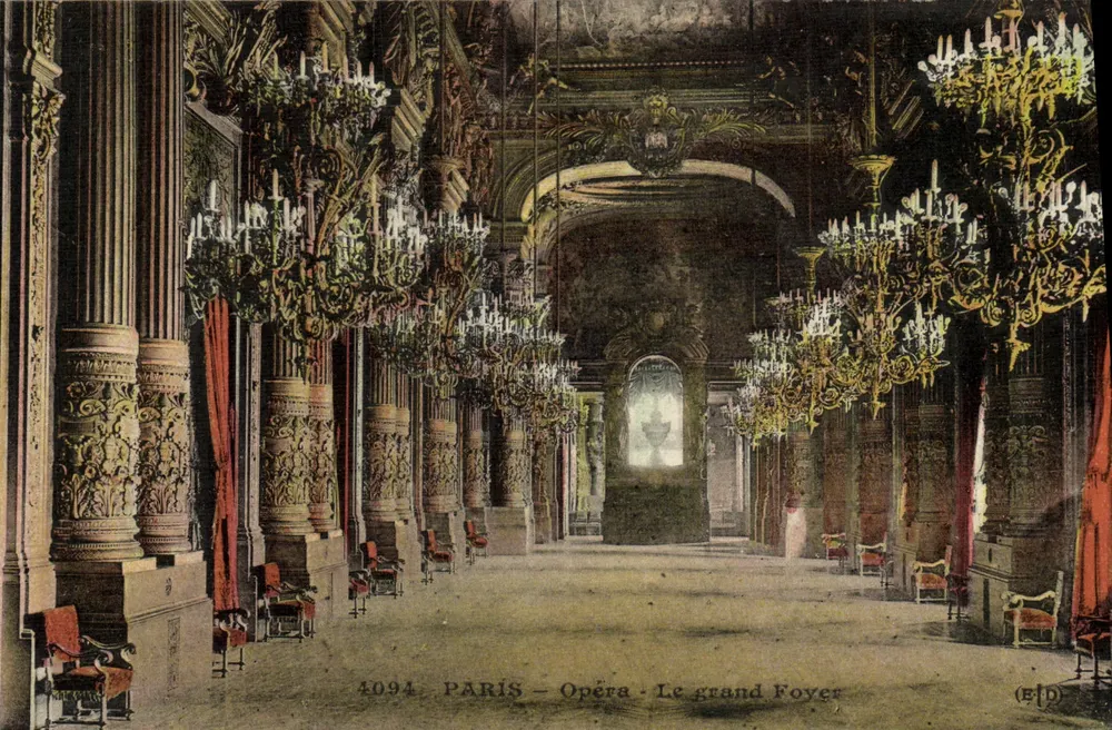 Parigi – Opéra – Il grande foyer — Edizione E(D) n°4094 - Recto