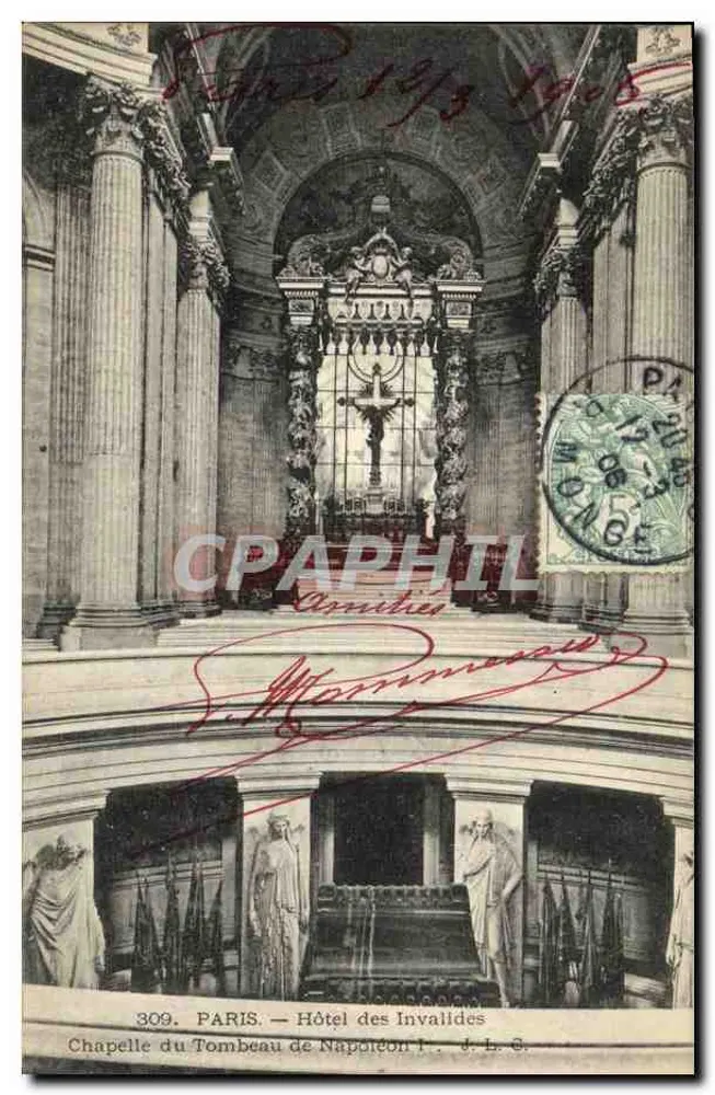 Paris — Hôtel des Invalides — Kapelle des Mausoleums Napoleons I. — J.L.C. - Vorderseite