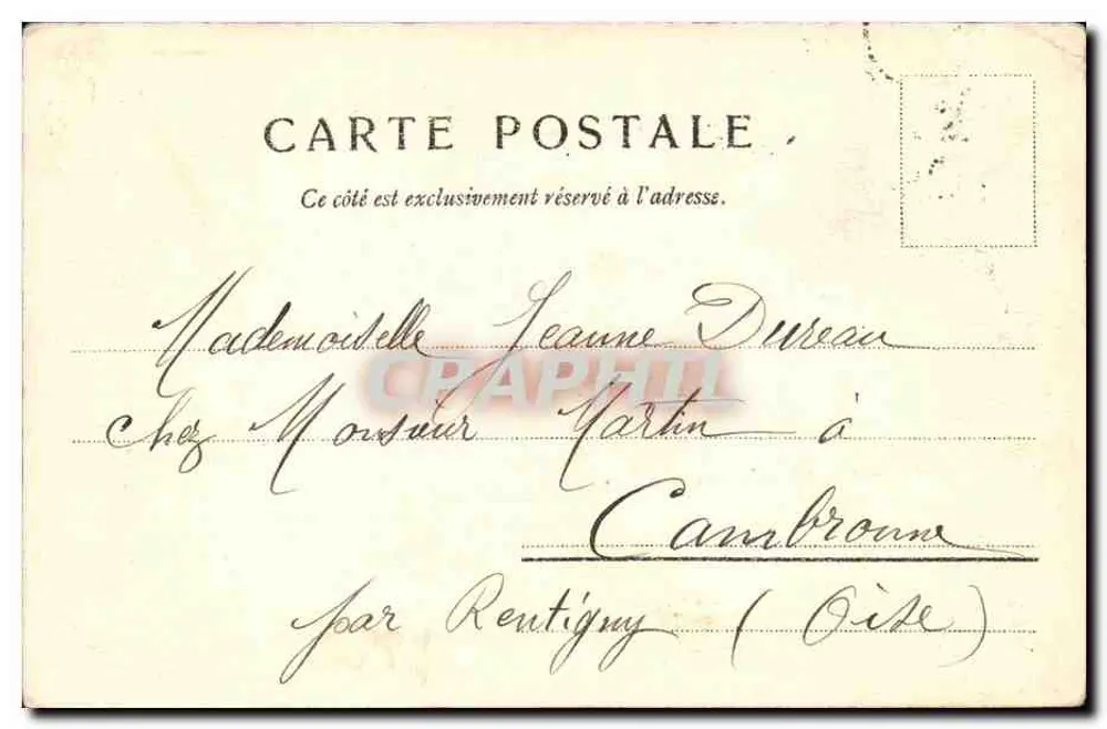 Paris — O Ponte da Concórdia — Edição Louis Burgy, n° 5041 - Verso