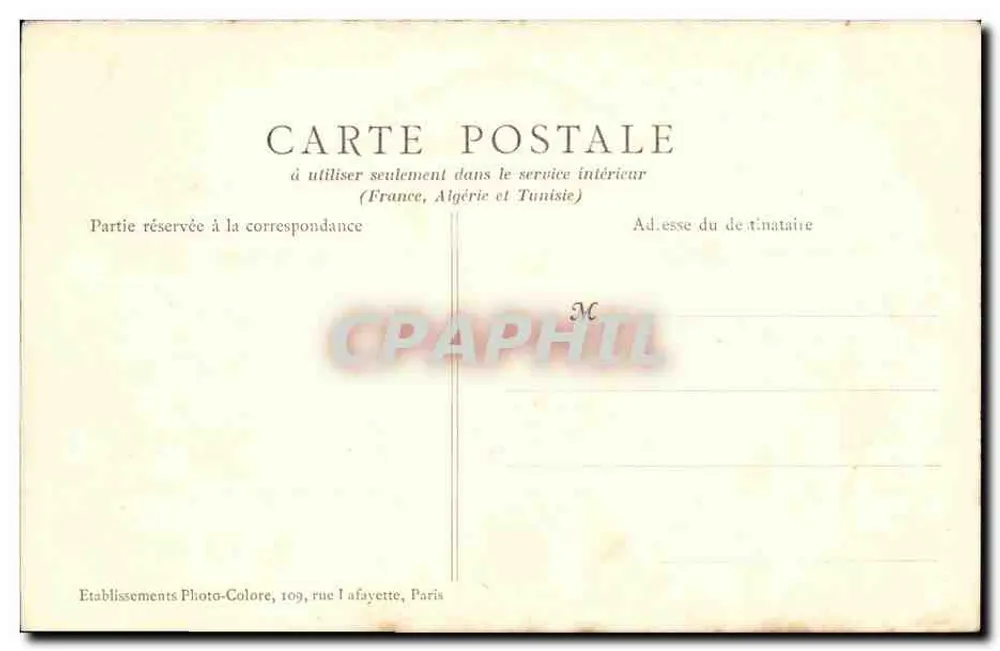 PARIS — Conservatoire National des Arts et Métiers — B.J.C. n°83 - Rückseite