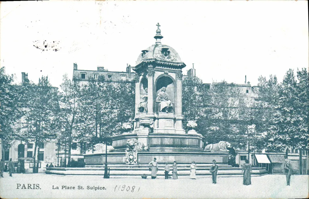 Paris — La Place Saint-Sulpice — éditeur anonyme, n° 119081 - Frente