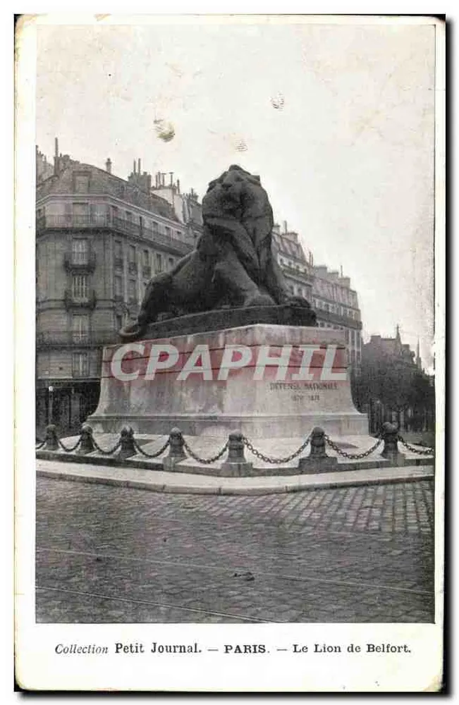Paris — Der Löwe von Belfort — Sammlung Petit Journal - Vorderseite