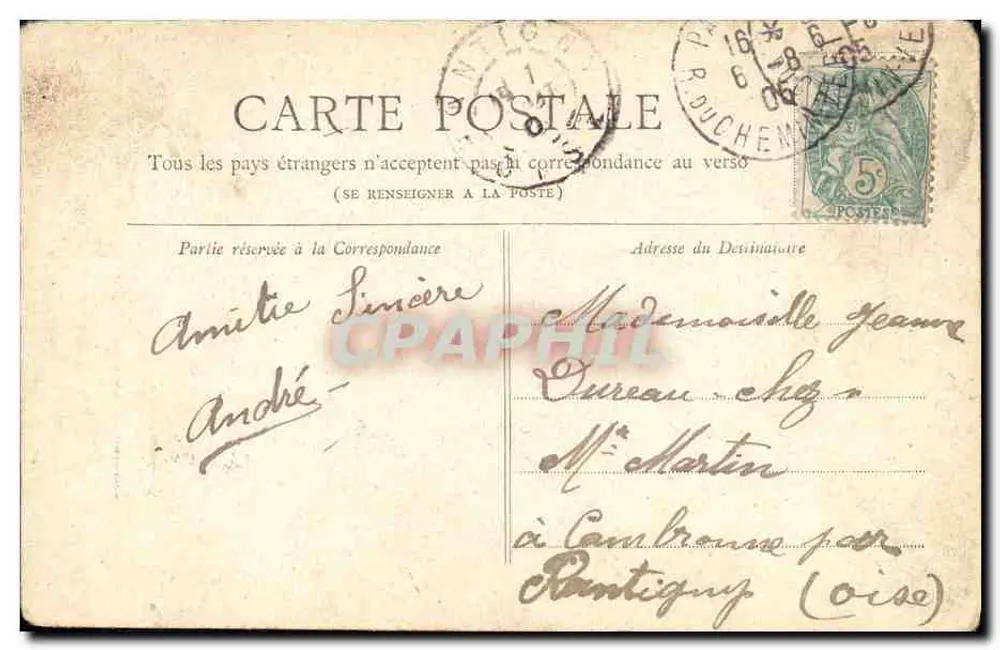 Paris — Der Löwe von Belfort — Sammlung Petit Journal - Rückseite