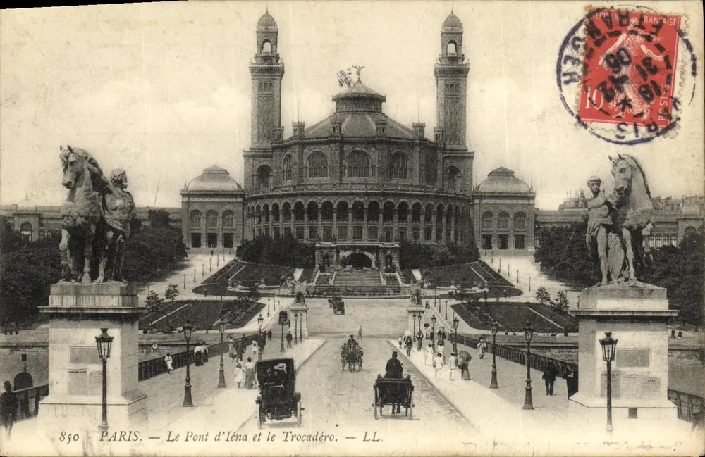Paris — Der Iena-Brücke und das Trocadéro — LL. — Nr. 850 - Vorderseite