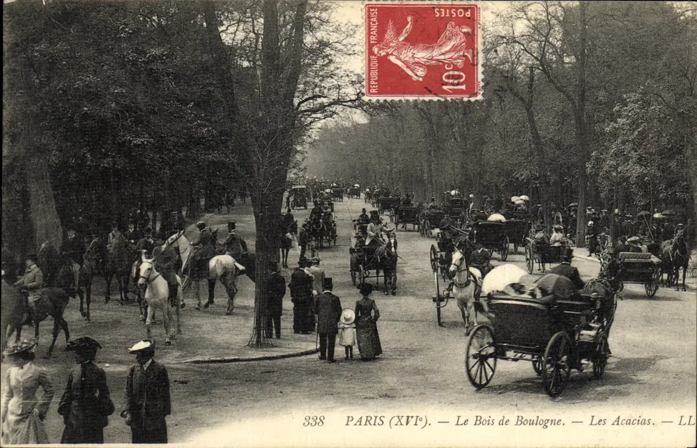 Paris (XVI) — Der Bois de Boulogne — Die Akazien — LL 338 - Vorderseite