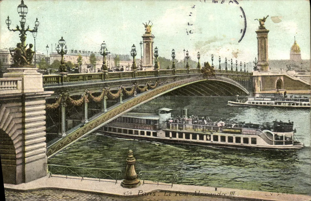 Paris — O Ponte Alexandre III — L.V. & Cie, n° 859 - Frente