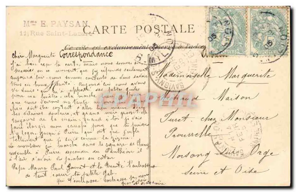 Paris - Museu e Praça Cluny — editor não identificado, n° 44 - Verso