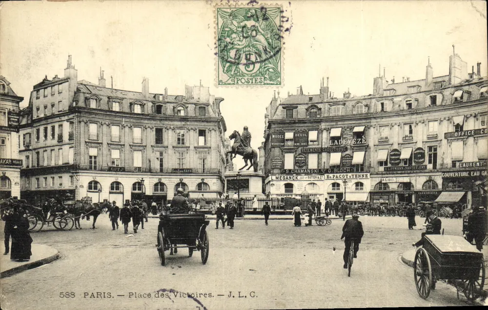 Parijs — Place des Victoires — J.L.C. n°588 - Voorkant