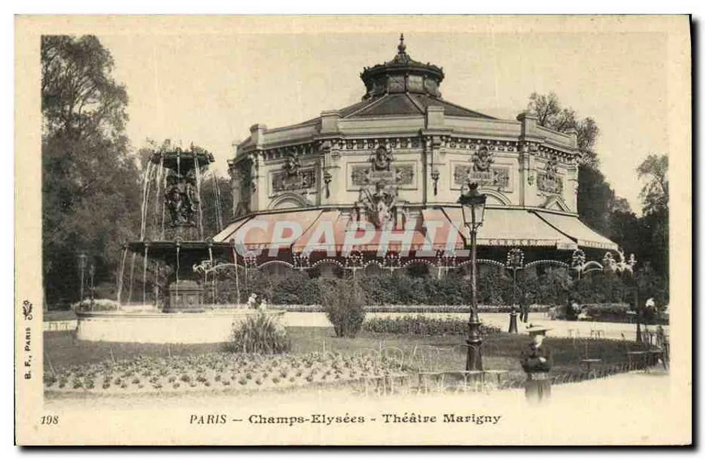 Paris — Champs-Élysées — Teatro Marigny - Frente