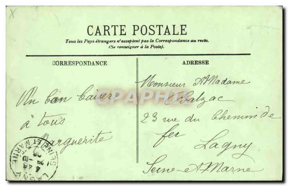 Paris — Saint-Sulpice e a Praça — LL. — n°742 - Verso