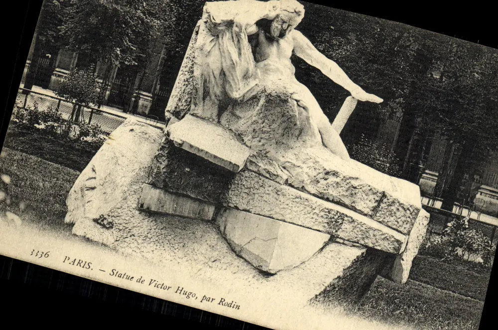 París — Estatua de Victor Hugo por Rodin — n° 3336 - Anverso