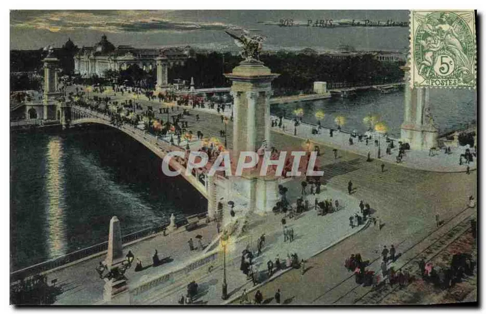 Paris — Der Pont Alexandre III — unbekannter Verlag, Nr. 303 - Vorderseite
