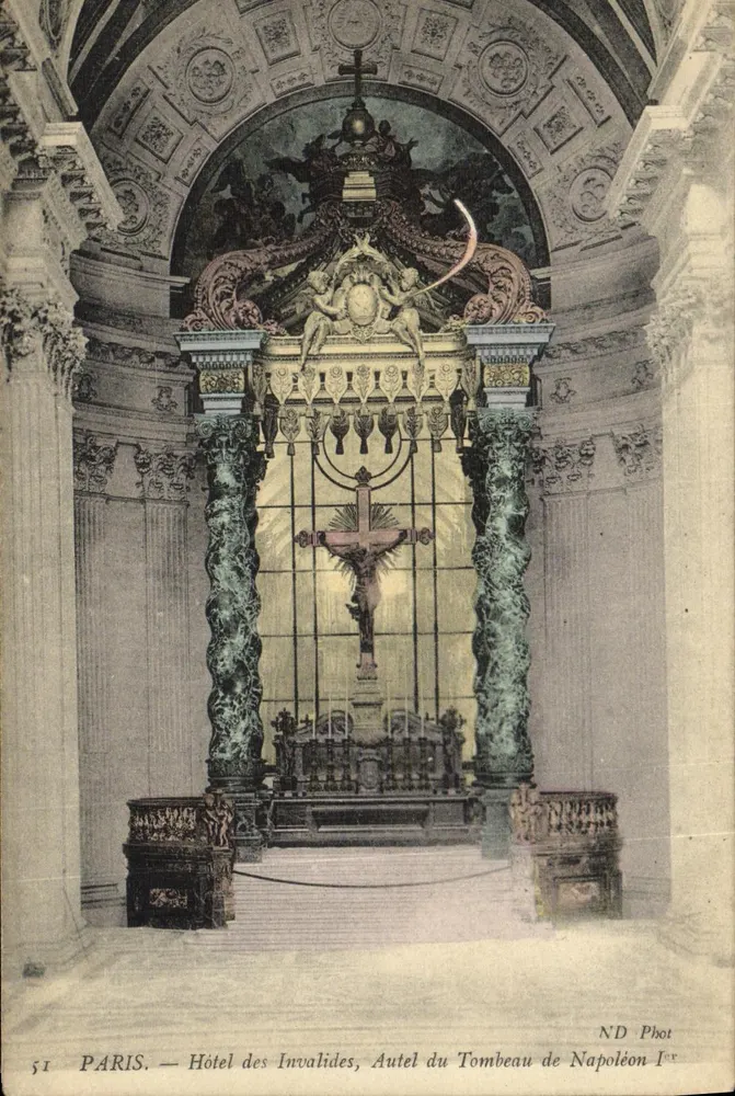 Paris — Hotel des Invalides, Altar des Grabes von Napoleon I — ND Phot - Vorderseite