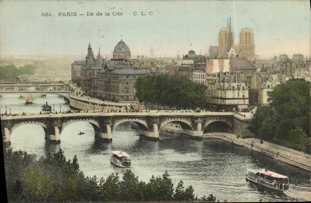Paris — Ilha da Cidade — C.L.C. n°581 - Frente