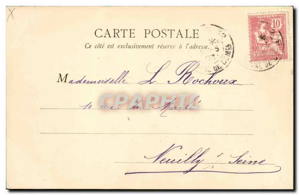 Avenue de l'Observatoire — Parijs — B. F., Parijs, n° 63 - Achterkant