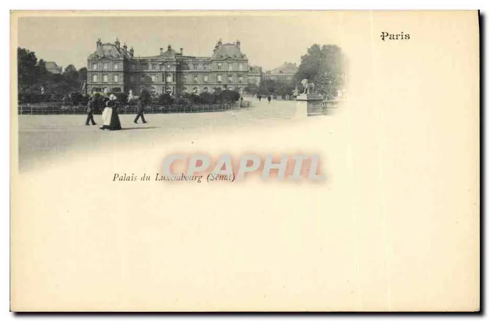 Palácio do Luxembourg (Senado) — Paris — editor não identificado - Frente