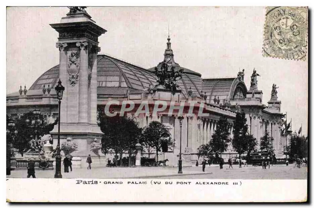 Paris - Grand Palais (von Pont Alexandre III aus gesehen) — Verlag nicht sichtbar, Seriennummer nicht sichtbar - Vorderseite