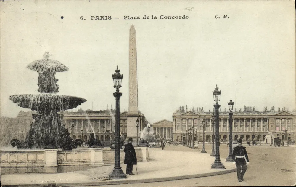 Paris — Praça da Concorde — C.M. n°6 - Frente