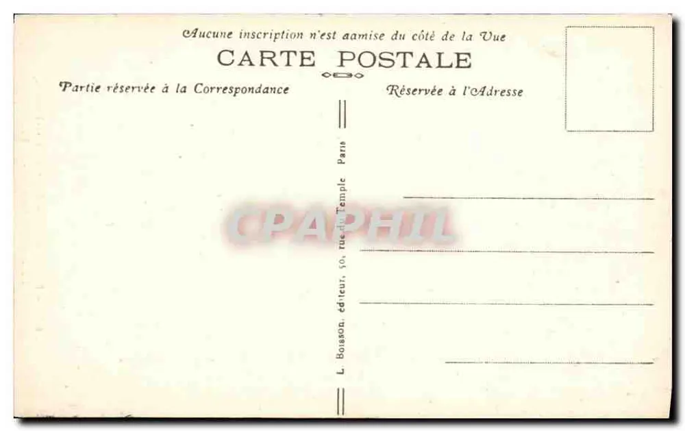 A Gruta do Amor — Praça de São Pedro, Paris 18e — J. H. - Verso