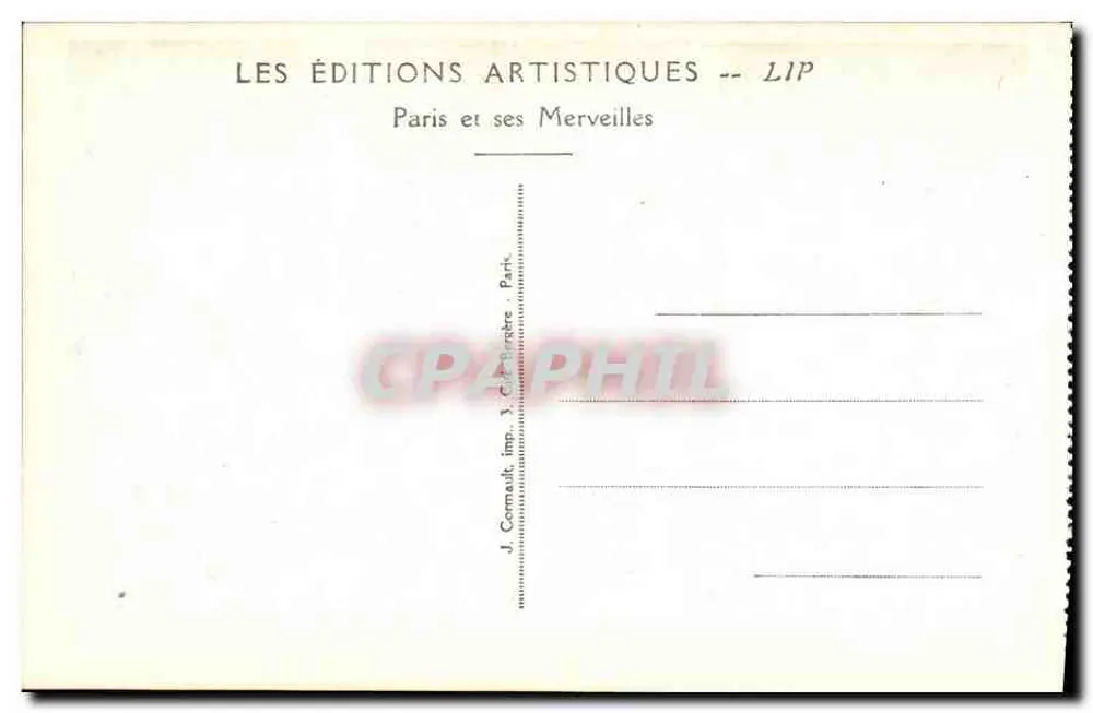 Moser-Garten — Internationale Ausstellung für Dekorative Künste — Paris 1925 — Artist Editions LIP - Rückseite